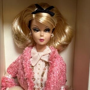 Preferably Pink Silkstone Fashion Barbie Doll. Gold Label.